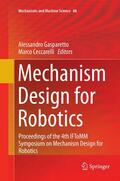 Ceccarelli / Gasparetto |  Mechanism Design for Robotics | Buch |  Sack Fachmedien