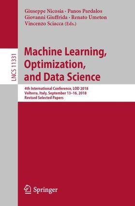 Nicosia / Pardalos / Sciacca | Machine Learning, Optimization, and Data Science | Buch | 978-3-030-13708-3 | sack.de