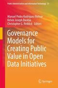 Rodríguez Bolívar / Reddick / Bwalya |  Governance Models for Creating Public Value in Open Data Initiatives | Buch |  Sack Fachmedien