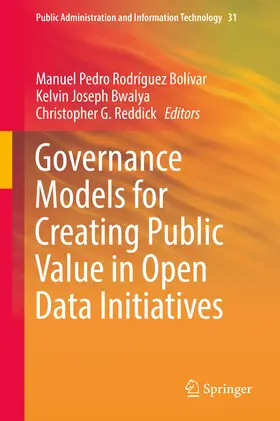 Rodríguez Bolívar / Bwalya / Reddick |  Governance Models for Creating Public Value in Open Data Initiatives | eBook | Sack Fachmedien