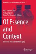 Staneviciute / Staneviciute / Povilioniene |  Of Essence and Context | Buch |  Sack Fachmedien
