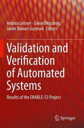 Leitner / Ibanez-Guzman / Watzenig |  Validation and Verification of Automated Systems | Buch |  Sack Fachmedien