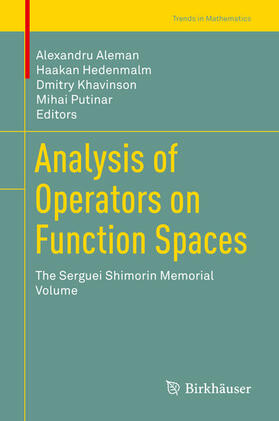 Aleman / Hedenmalm / Khavinson | Analysis of Operators on Function Spaces | E-Book | sack.de