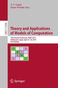 Watada / Gopal |  Theory and Applications of Models of Computation | Buch |  Sack Fachmedien