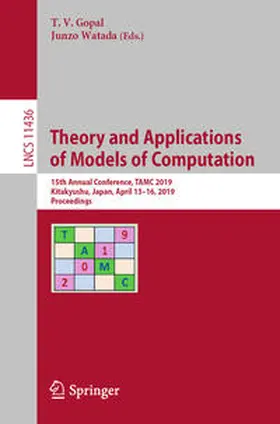 Gopal / Watada | Theory and Applications of Models of Computation | E-Book | www.sack.de