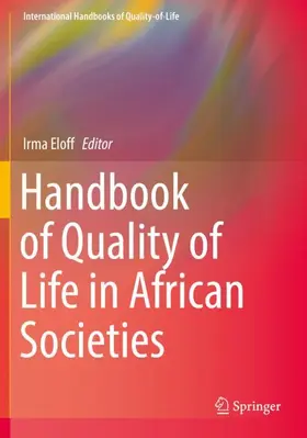Eloff |  Handbook of Quality of Life in African Societies | Buch |  Sack Fachmedien