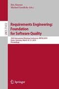 Goedicke / Knauss |  Requirements Engineering: Foundation for Software Quality | Buch |  Sack Fachmedien