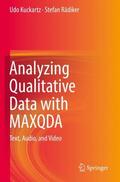 Rädiker / Kuckartz |  Analyzing Qualitative Data with MAXQDA | Buch |  Sack Fachmedien