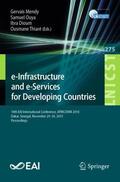 Mendy / Thiaré / Ouya |  e-Infrastructure and e-Services for Developing Countries | Buch |  Sack Fachmedien