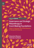 Boesso / Cerbioni |  Governance and Strategic Philanthropy in Grant-Making Foundations | eBook | Sack Fachmedien