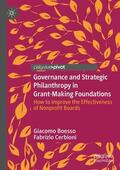 Boesso / Cerbioni |  Governance and Strategic Philanthropy in Grant-Making Foundations | Buch |  Sack Fachmedien