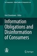 Straetmans |  Information Obligations and Disinformation of Consumers | Buch |  Sack Fachmedien