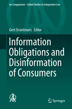 Straetmans |  Information Obligations and Disinformation of Consumers | eBook | Sack Fachmedien