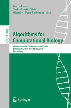 Holmes / Martín-Vide / Vega-Rodríguez |  Algorithms for Computational Biology | eBook | Sack Fachmedien