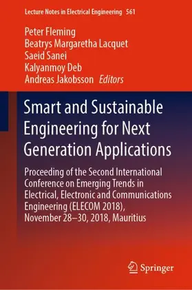Fleming / Lacquet / Jakobsson |  Smart and Sustainable Engineering for Next Generation Applications | Buch |  Sack Fachmedien