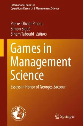 Pineau / Taboubi / Sigué |  Games in Management Science | Buch |  Sack Fachmedien