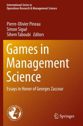 Pineau / Taboubi / Sigué | Games in Management Science | Buch | 978-3-030-19109-2 | sack.de