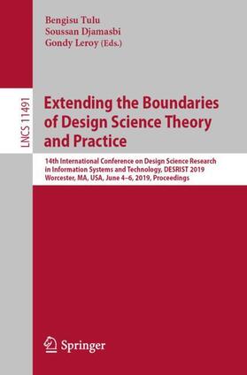Tulu / Leroy / Djamasbi |  Extending the Boundaries of Design Science Theory and Practice | Buch |  Sack Fachmedien