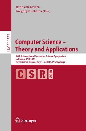 Kucherov / van Bevern |  Computer Science ¿ Theory and Applications | Buch |  Sack Fachmedien