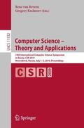 Kucherov / van Bevern |  Computer Science ¿ Theory and Applications | Buch |  Sack Fachmedien