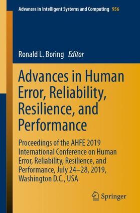 Boring |  Advances in Human Error, Reliability, Resilience, and Performance | Buch |  Sack Fachmedien