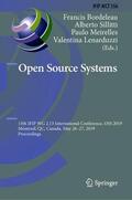 Bordeleau / Lenarduzzi / Sillitti |  Open Source Systems | Buch |  Sack Fachmedien