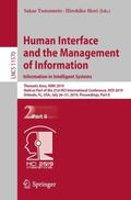 Mori / Yamamoto |  Human Interface and the Management of Information. Information in Intelligent Systems | Buch |  Sack Fachmedien