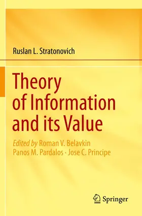 Stratonovich / Pardalos / Belavkin |  Theory of Information and its Value | Buch |  Sack Fachmedien