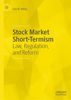 Willey |  Stock Market Short-Termism | eBook | Sack Fachmedien