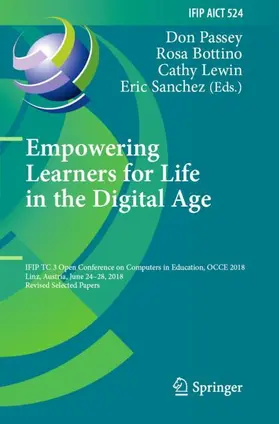 Passey / Sanchez / Bottino |  Empowering Learners for Life in the Digital Age | Buch |  Sack Fachmedien