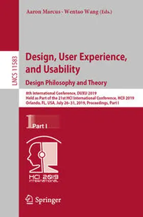Marcus / Wang | Design, User Experience, and Usability. Design Philosophy and Theory | E-Book | sack.de