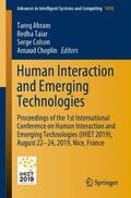 Ahram / Choplin / Taiar |  Human Interaction and Emerging Technologies | Buch |  Sack Fachmedien