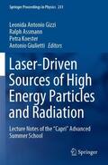 Gizzi / Giulietti / Assmann |  Laser-Driven Sources of High Energy Particles and Radiation | Buch |  Sack Fachmedien