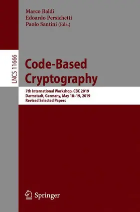 Baldi / Santini / Persichetti |  Code-Based Cryptography | Buch |  Sack Fachmedien