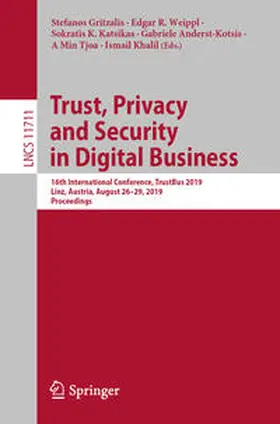 Gritzalis / Weippl / Katsikas |  Trust, Privacy and Security in Digital Business | eBook | Sack Fachmedien