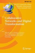 Camarinha-Matos / Antonelli / Afsarmanesh |  Collaborative Networks and Digital Transformation | Buch |  Sack Fachmedien