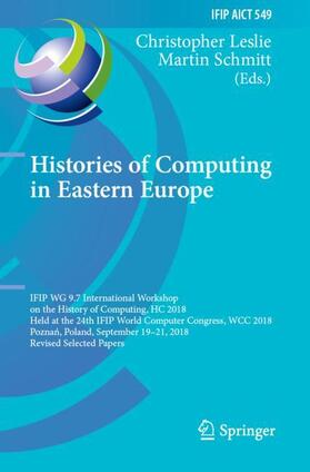 Schmitt / Leslie | Histories of Computing in Eastern Europe | Buch | 978-3-030-29162-4 | sack.de