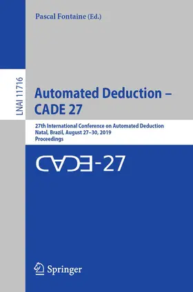 Fontaine |  Automated Deduction - CADE 27 | Buch |  Sack Fachmedien