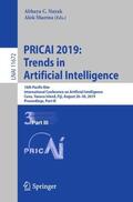 Sharma / Nayak |  PRICAI 2019: Trends in Artificial Intelligence | Buch |  Sack Fachmedien