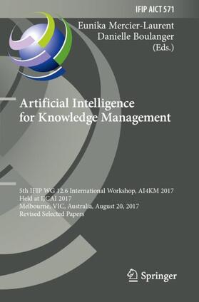 Boulanger / Mercier-Laurent | Artificial Intelligence for Knowledge Management | Buch | 978-3-030-29906-4 | sack.de