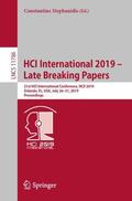Stephanidis |  HCI International 2019 ¿ Late Breaking Papers | Buch |  Sack Fachmedien