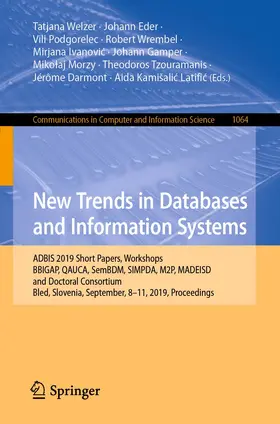 Welzer / Ivanovic / Eder |  New Trends in Databases and Information Systems | Buch |  Sack Fachmedien