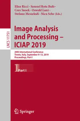 Ricci / Rota Bulò / Snoek | Image Analysis and Processing – ICIAP 2019 | E-Book | sack.de