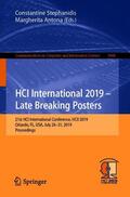 Antona / Stephanidis |  HCI International 2019 ¿ Late Breaking Posters | Buch |  Sack Fachmedien