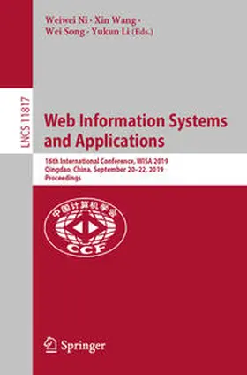 Ni / Wang / Song |  Web Information Systems and Applications | eBook | Sack Fachmedien