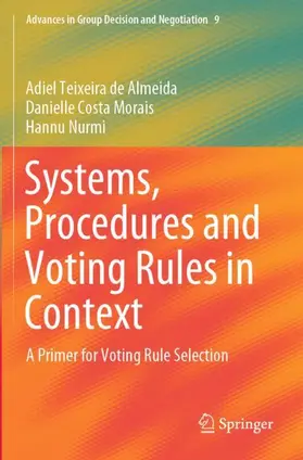de Almeida / Nurmi / Morais |  Systems, Procedures and Voting Rules in Context | Buch |  Sack Fachmedien