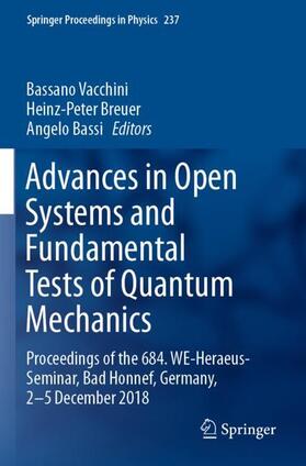 Vacchini / Bassi / Breuer |  Advances in Open Systems and Fundamental Tests of Quantum Mechanics | Buch |  Sack Fachmedien