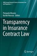 Noussia / Marano |  Transparency in Insurance Contract Law | Buch |  Sack Fachmedien