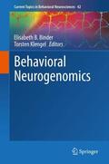 Klengel / Binder |  Behavioral Neurogenomics | Buch |  Sack Fachmedien