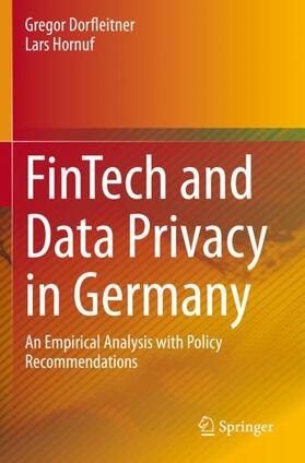 Hornuf / Dorfleitner | FinTech and Data Privacy in Germany | Buch | 978-3-030-31337-1 | sack.de